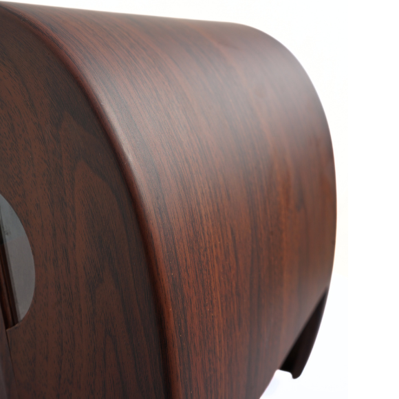 Dispenser elettronico automatico - Cover effetto legno scuro - Dispenser carta asciugamani