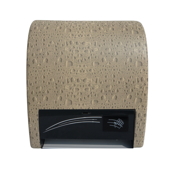 Dispenser elettronico automatico - Cover beige con gocce - Dispenser carta asciugamani