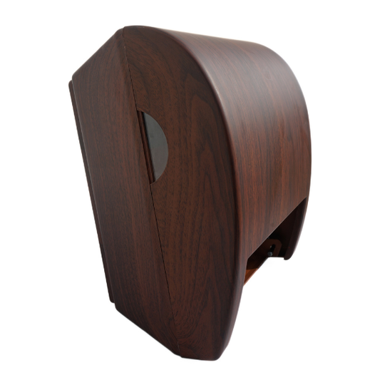 Dispenser elettronico automatico - Cover effetto legno scuro - Dispenser carta asciugamani