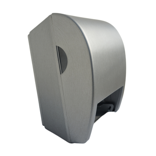 Dispenser elettronico automatico - Cover in alluminio satinato - Dispenser carta asciugamani