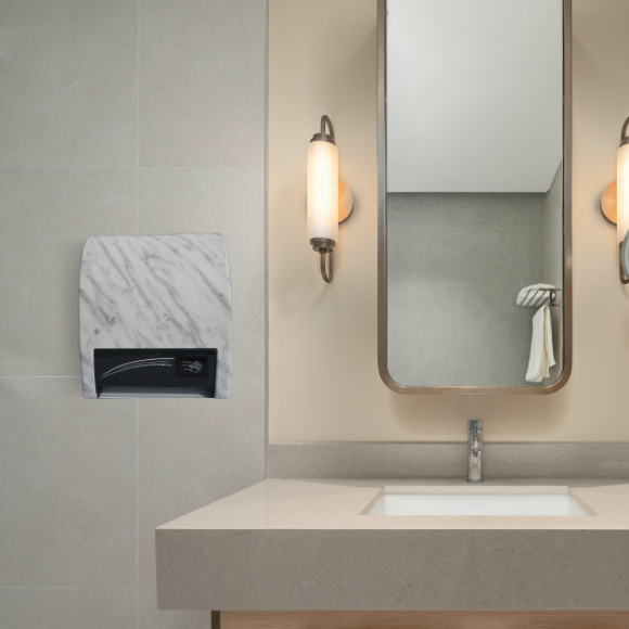 Dispenser elettronico automatico - Cover marmo di Carrara - Dispenser carta asciugamani