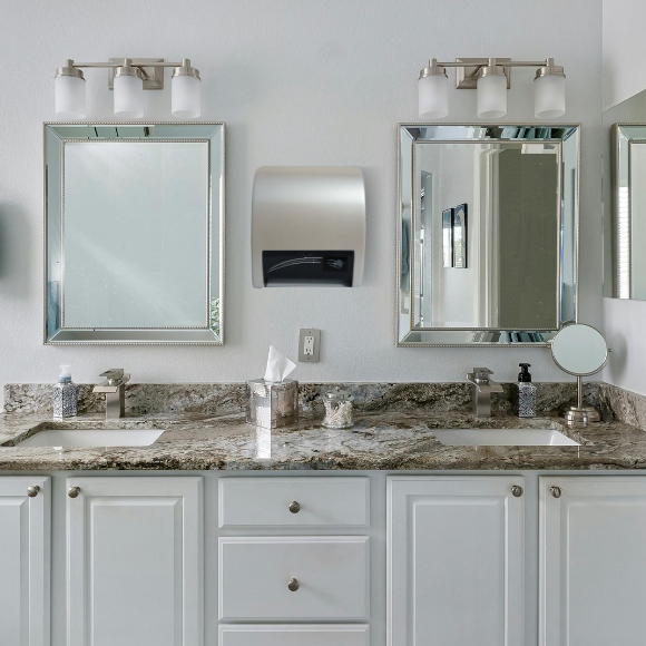 Dispenser elettronico automatico - Cover Perla - Dispenser carta asciugamani