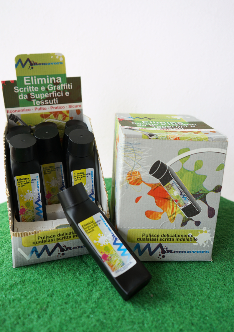 Removers – 6 Solventi Professionali Made in Italy per Graffiti, Inchiostro e Macchie Ostinate